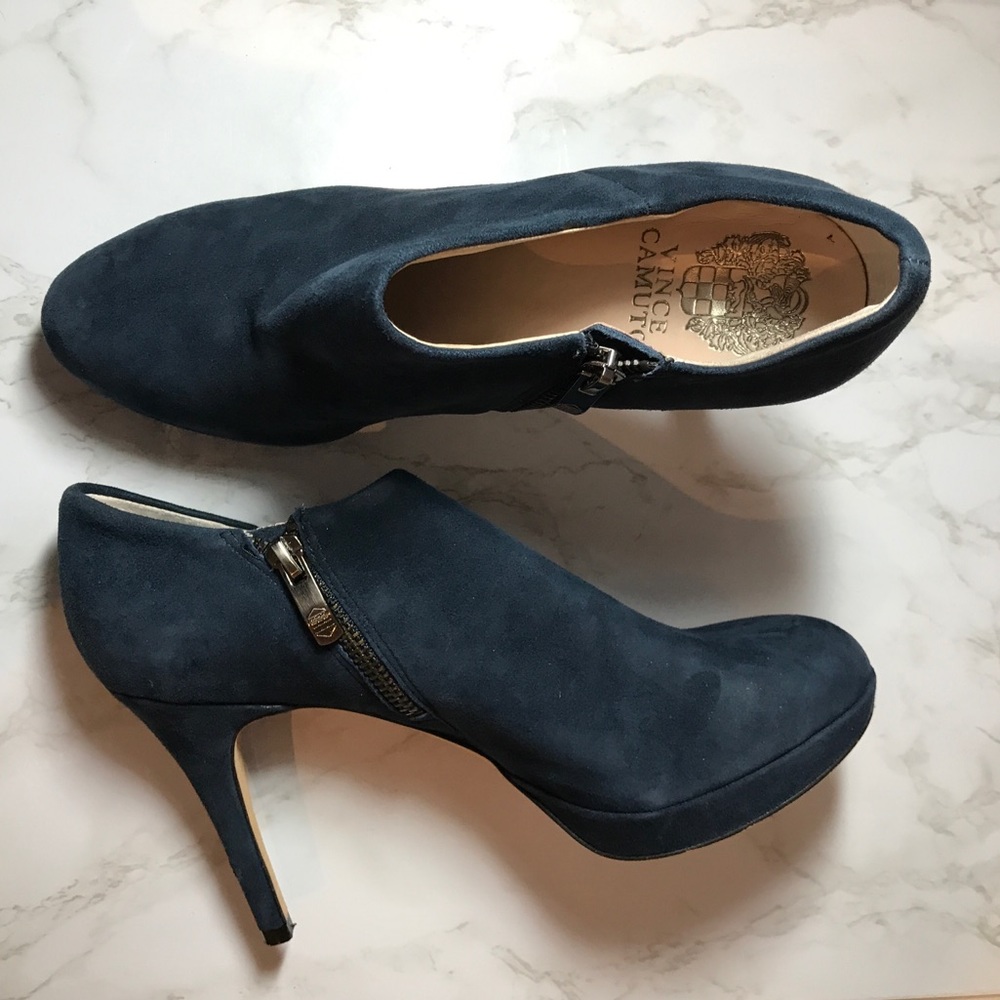 Vince Camuto Blue Suede Elvin Bootie Nordstrom